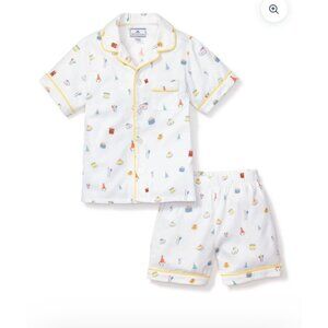 Petite Plume Kids Birthday Cake Print Short Pajama Set